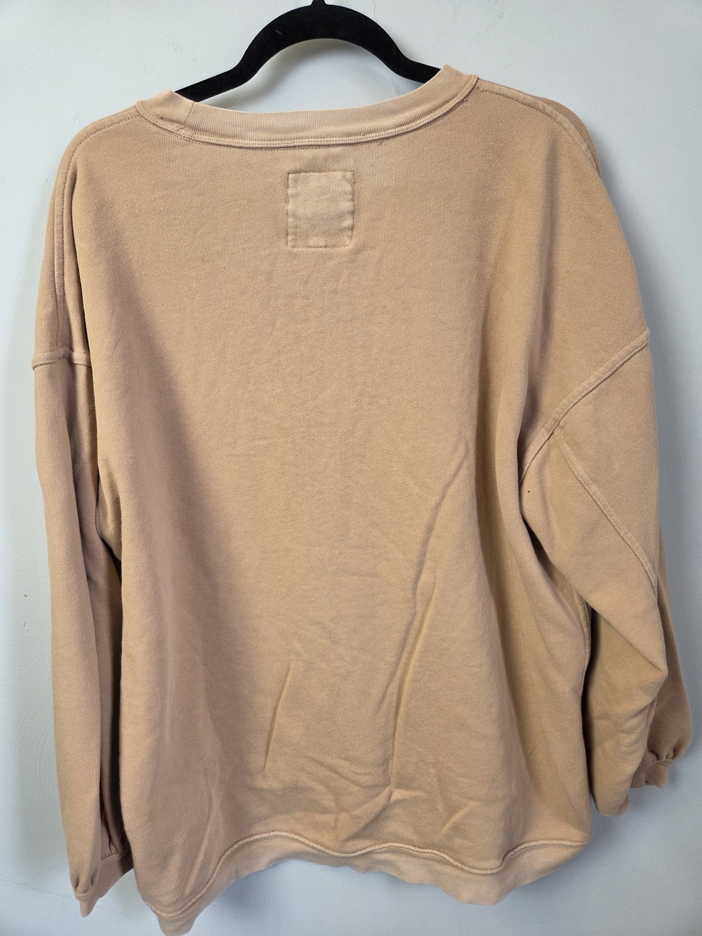 aerie Washed Cozy Peach Crewneck Pullover - Picture 7 of 9